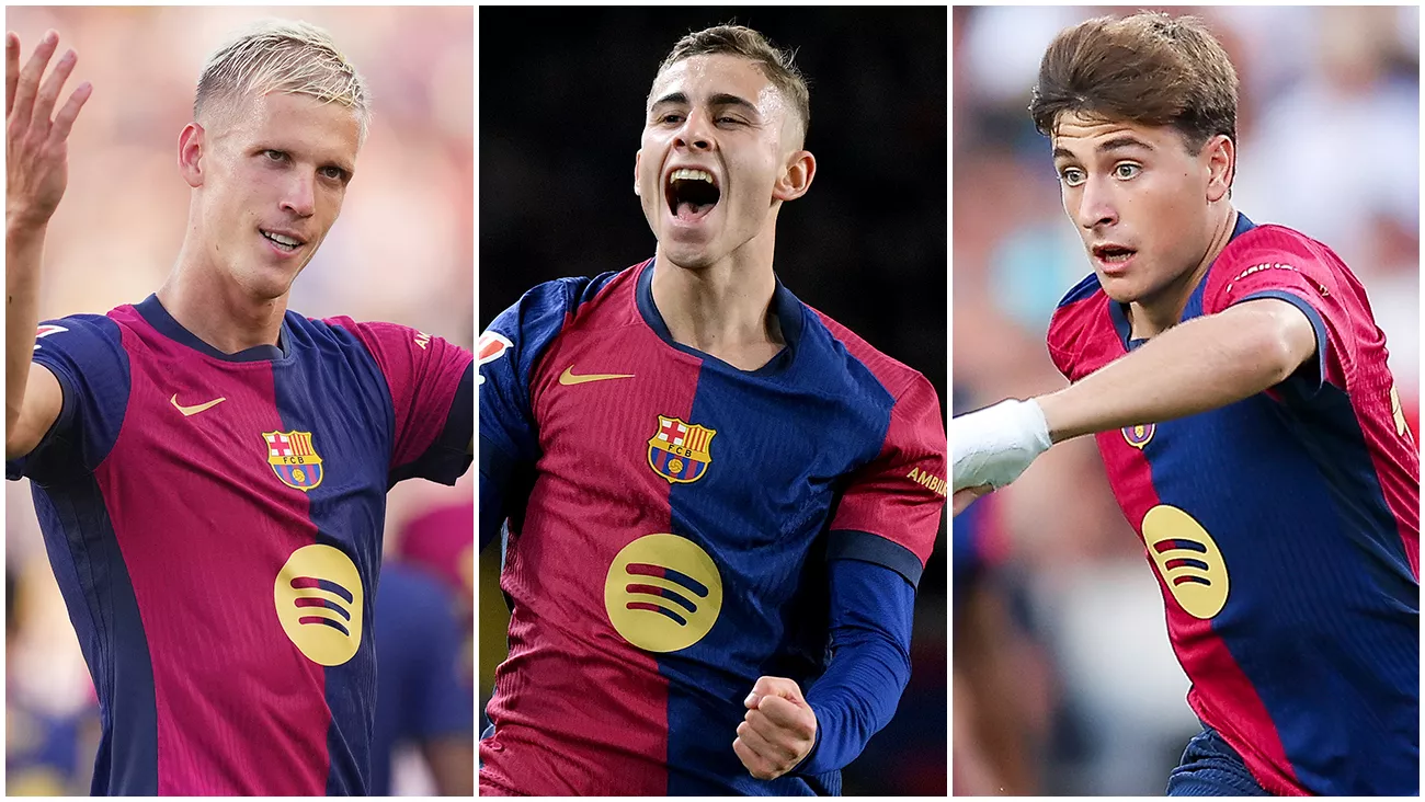 Dani Olmo, Fermín López y Pablo Torre