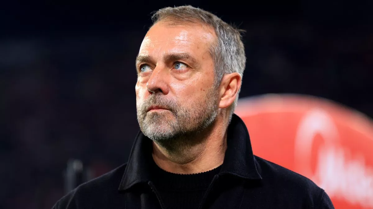 Hansi Flick en el partido entre FC Barcelona y Sevilla