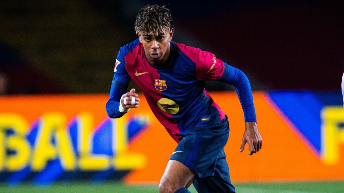 Lamine Yamal en el duelo entre el FC Barcelona y el Rayo Vallecano en LaLiga EA Sports 2024 25 (Foto cortesía de la web del Barça - Víctor Salgado)