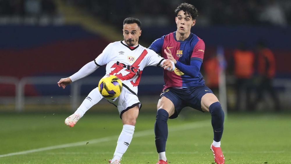Héctor Fort, durante el Barça-Rayo (1-0) Héctor Fort, durante el Barça-Rayo (1-0)