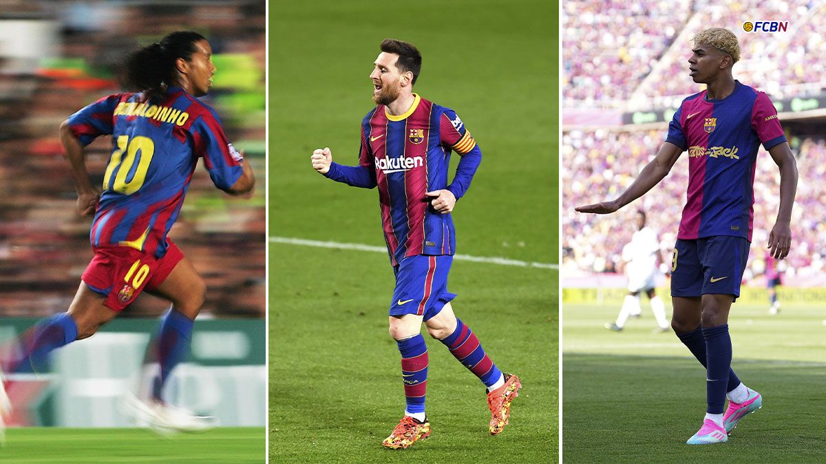 Rivaldo, Messi, Lamine… Los últimos diez culés que lucieron la '10' del Barça