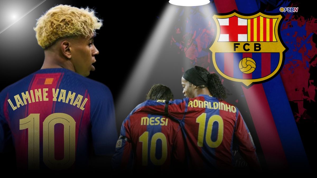 messi lamine yamal ronaldinho 10 del barcelona