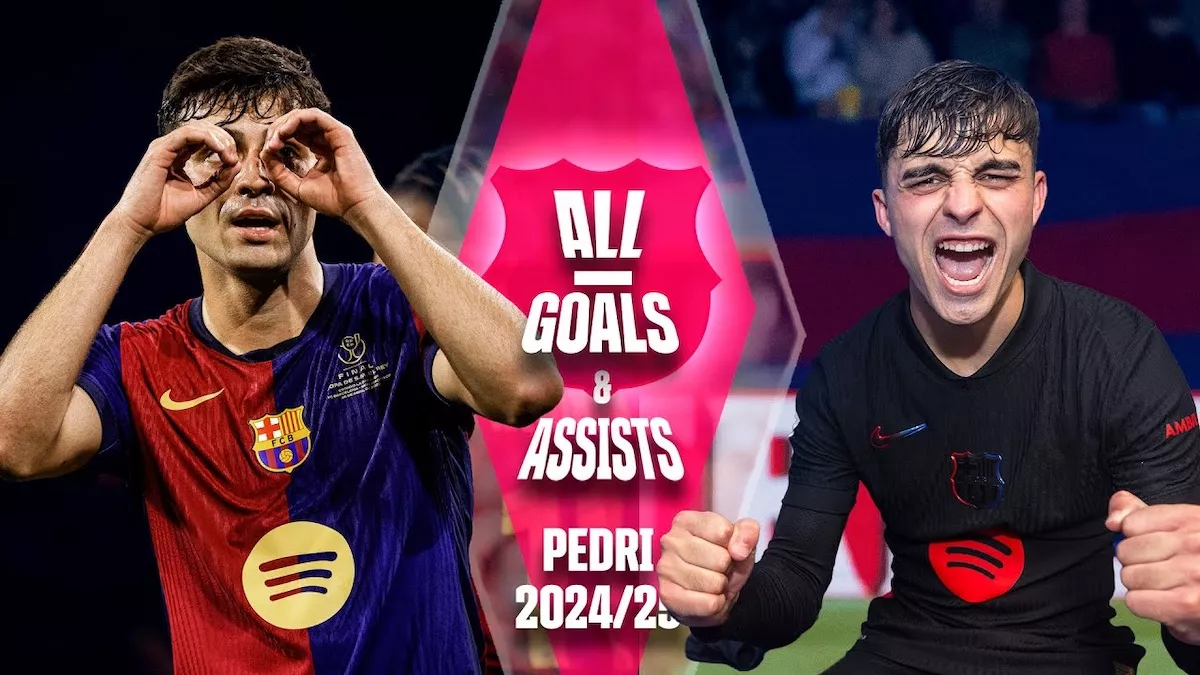 Goles y asistencias de Pedri FCB 2024 2025