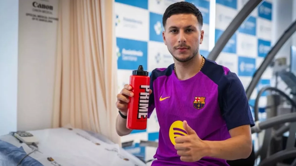 Roony Bardghji, en las pruebas médicas con el Barça