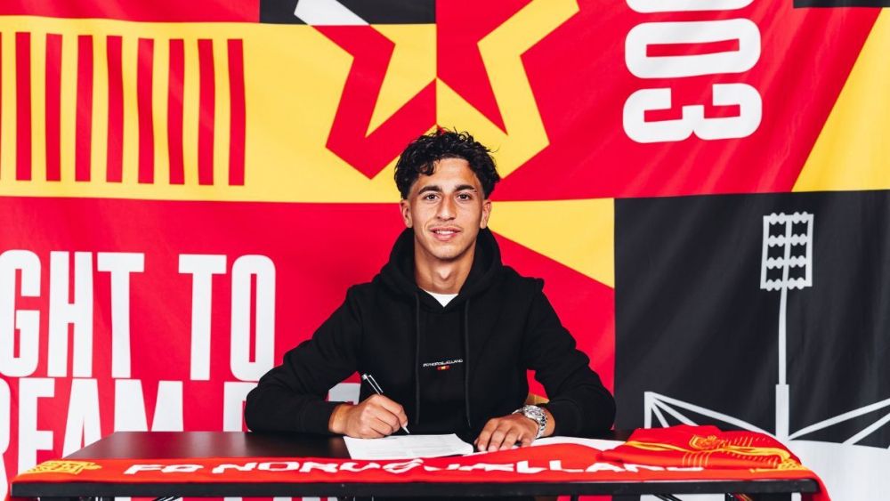 Rayan Bardghji, presented as a new player of FC Nordsjælland