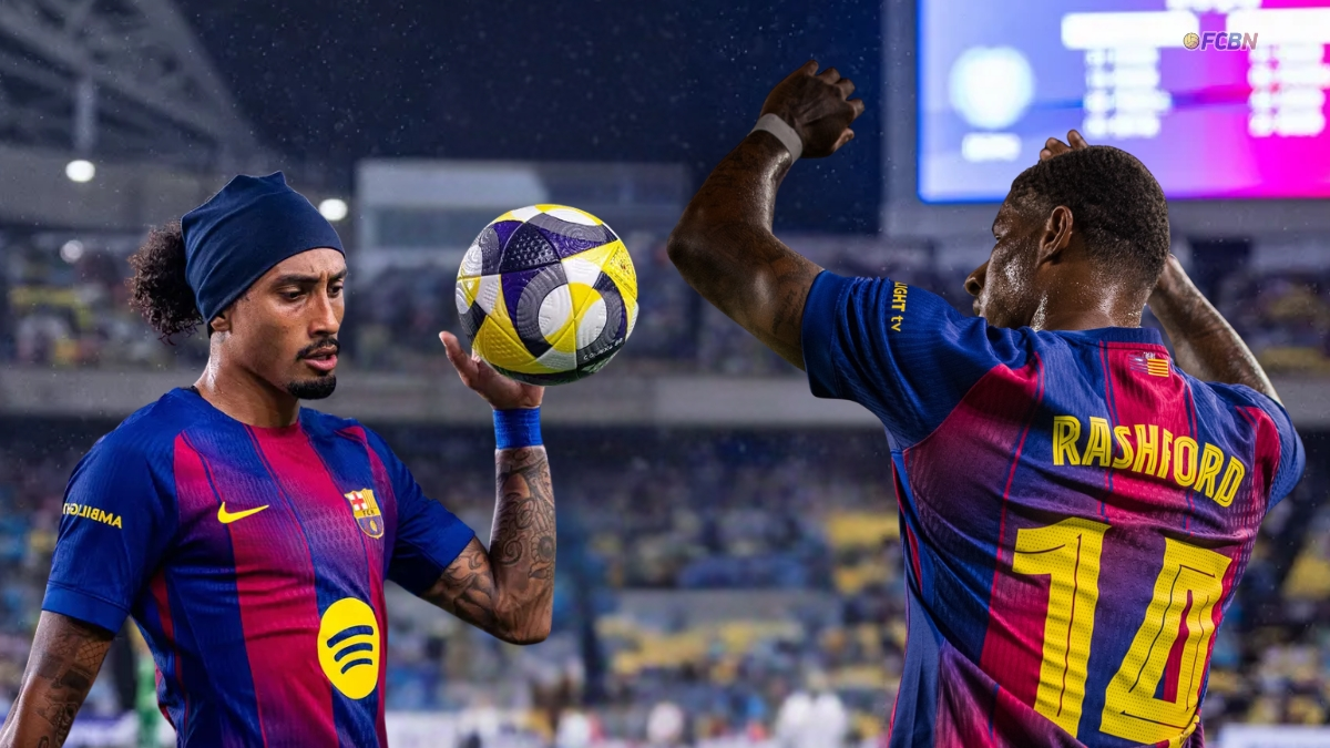 ¿Más presión para Raphinha? El brasileño, opacado por Marcus Rashford en la gira asiática