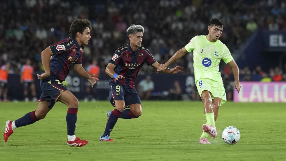 Pedri González, durante el Levante-Barça (2-3) Pedri González, durante el Levante-Barça (2-3)