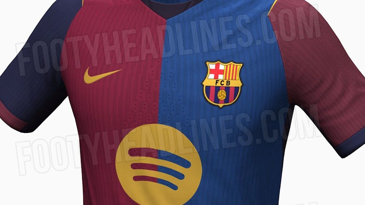 ¡Sorpresa! Primeras imágenes de la camiseta del Barça para la 26/27. Foto: 'Footy Headlines'