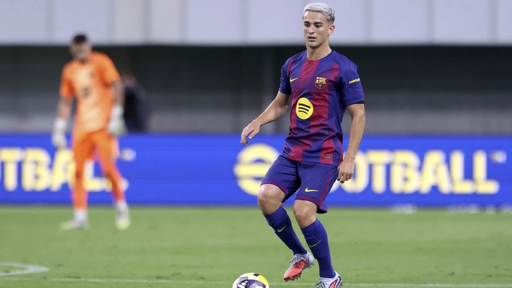 Pablo Gavi, durante el amistoso del Barça ante el Vissel Kobe (1-3) Pablo Gavi, durante el amistoso del Barça ante el Vissel Kobe (1-3)