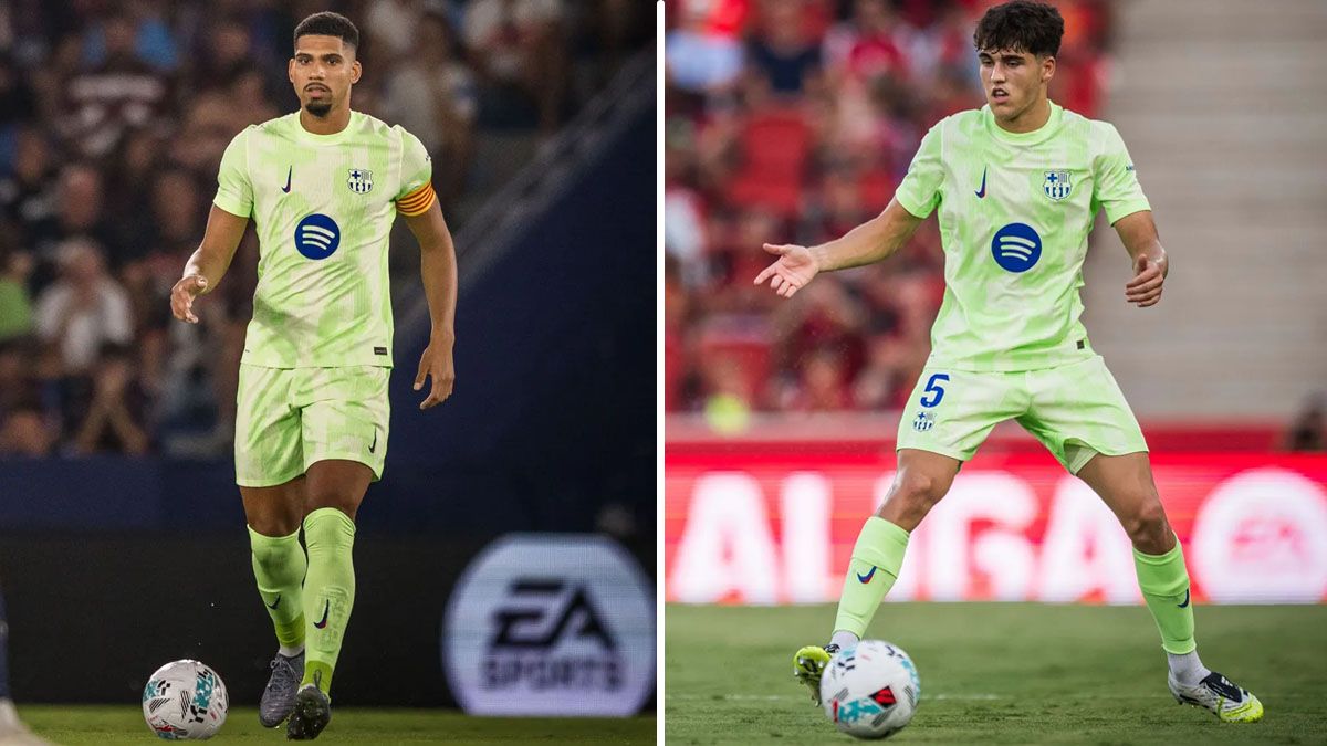 Toque de atención de Flick a sus centrales: Araujo y Cubarsí, suplentes contra el Rayo