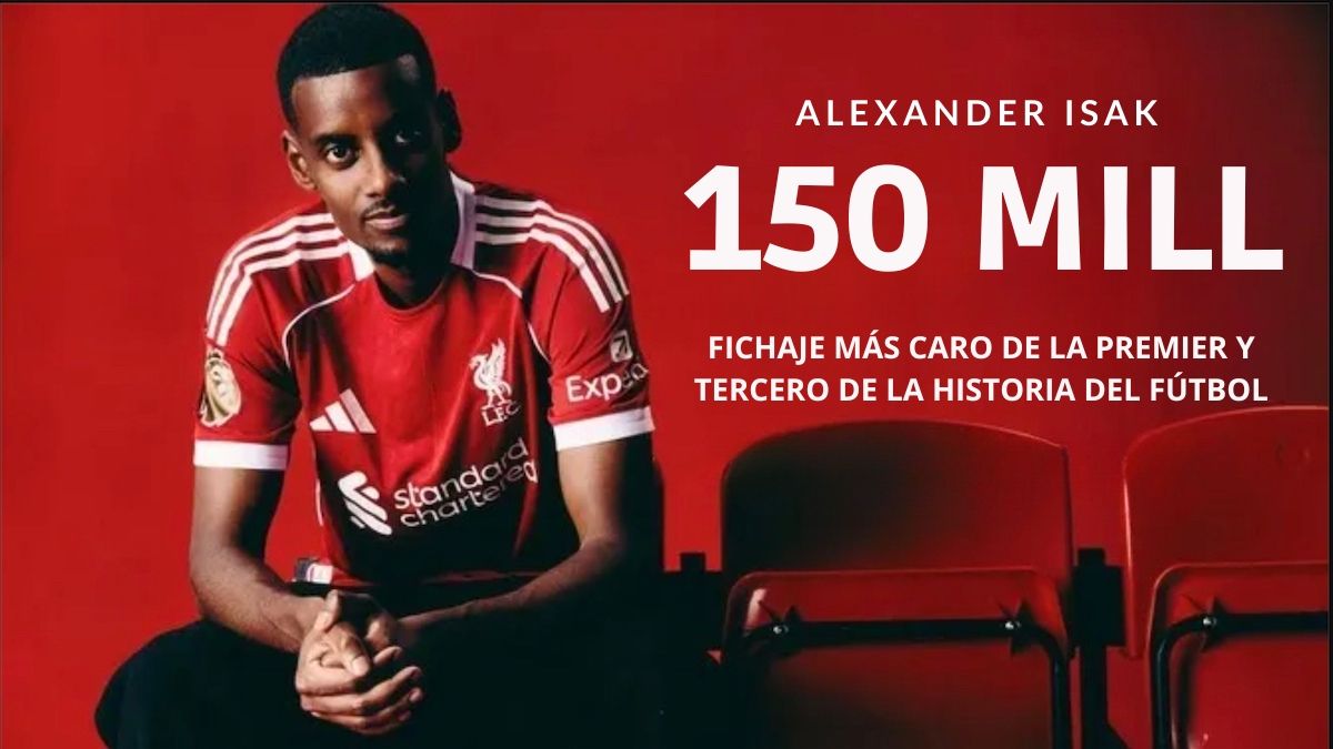 Liverpool rompe el mercado: ficha a Isak por 150M y firma récord histórico