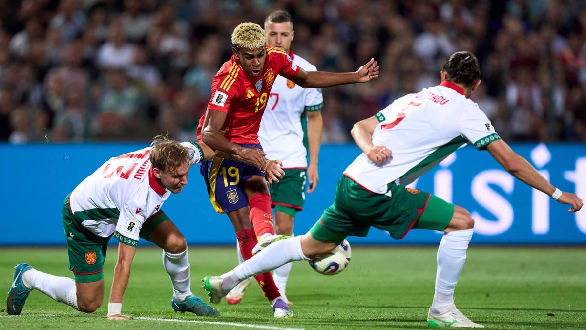 Bulgaria 0-3 España: Lamine Yamal debuta con asistencia en la eliminatoria mundialista