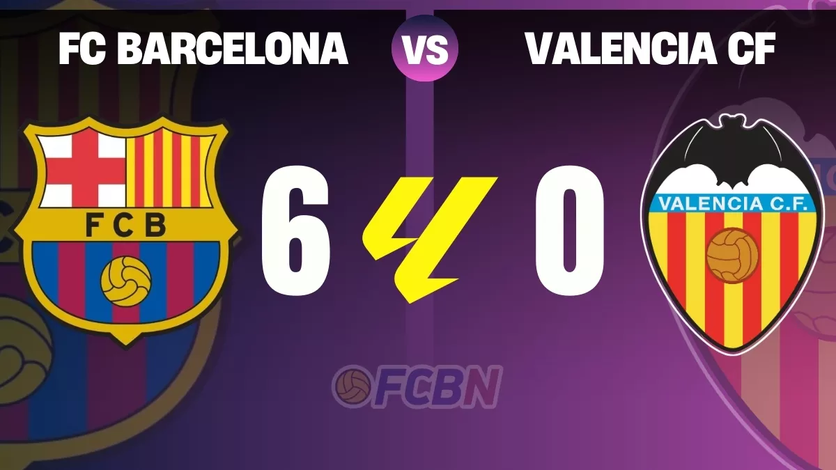 FC Barcelona 6-0 Valencia: los de Flick se pasean en el Johan Cruyff