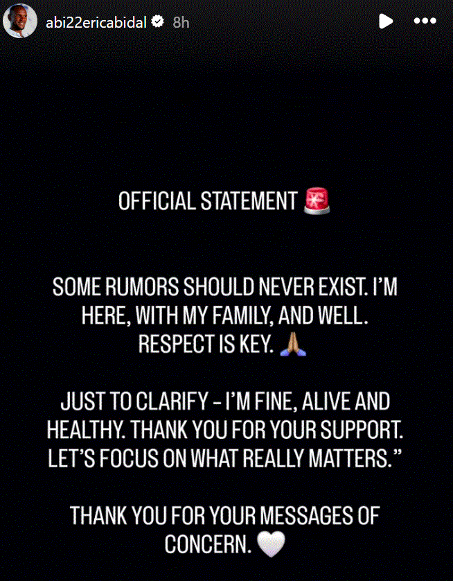 Éric Abidal desmiente su muerte en Instagram