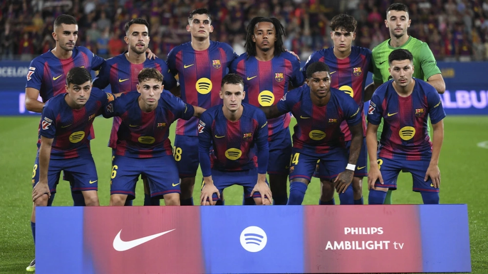 La alineación del Barcelona contra Valencia (6-0)