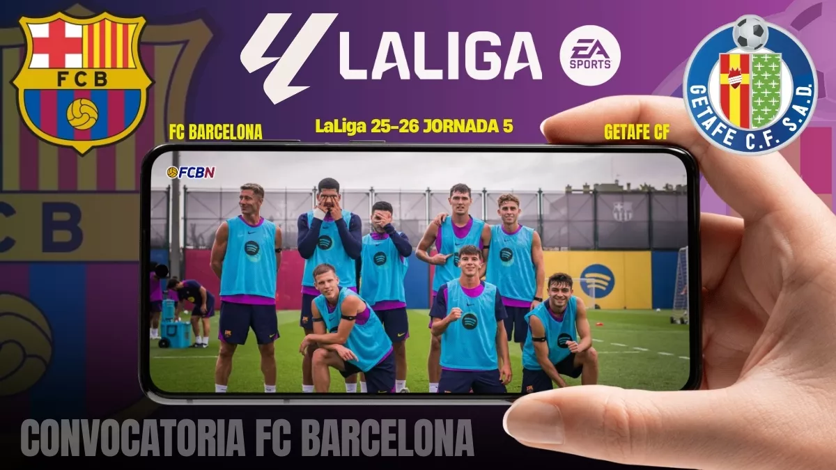 Official call for FC Barcelona vs Getafe - LaLiga 25/26 matchday 5