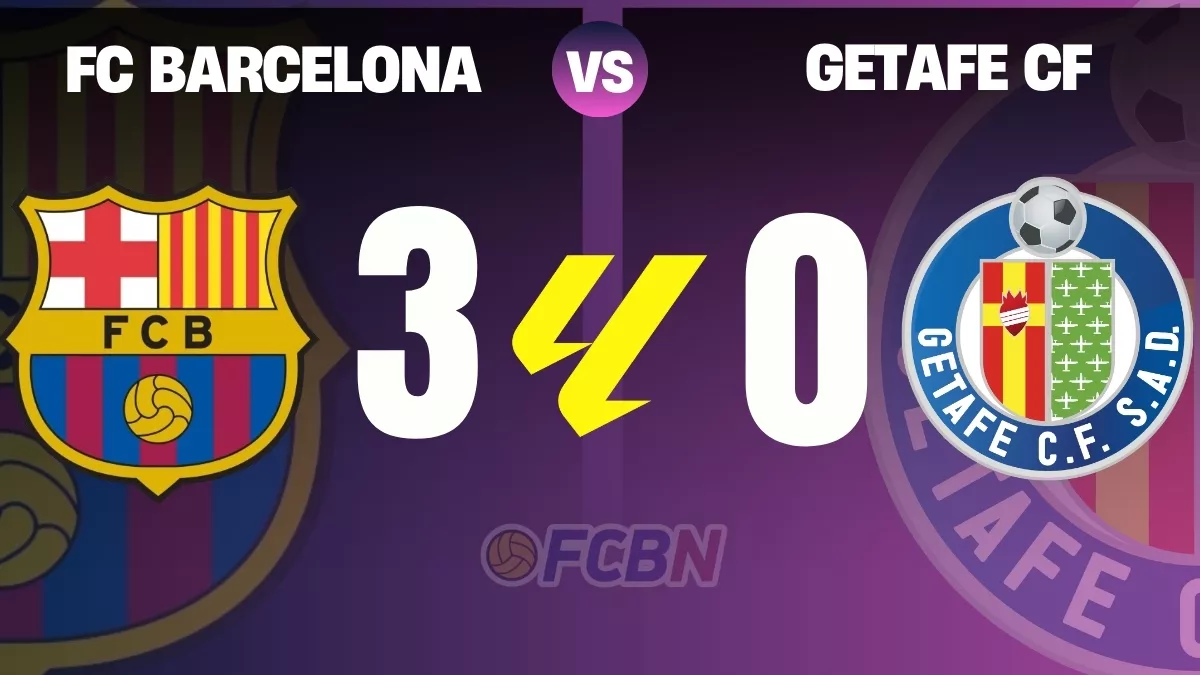 FC Barcelona 3-0 Getafe: 'baño' y exhibición azulgrana en el Johan Cruyff