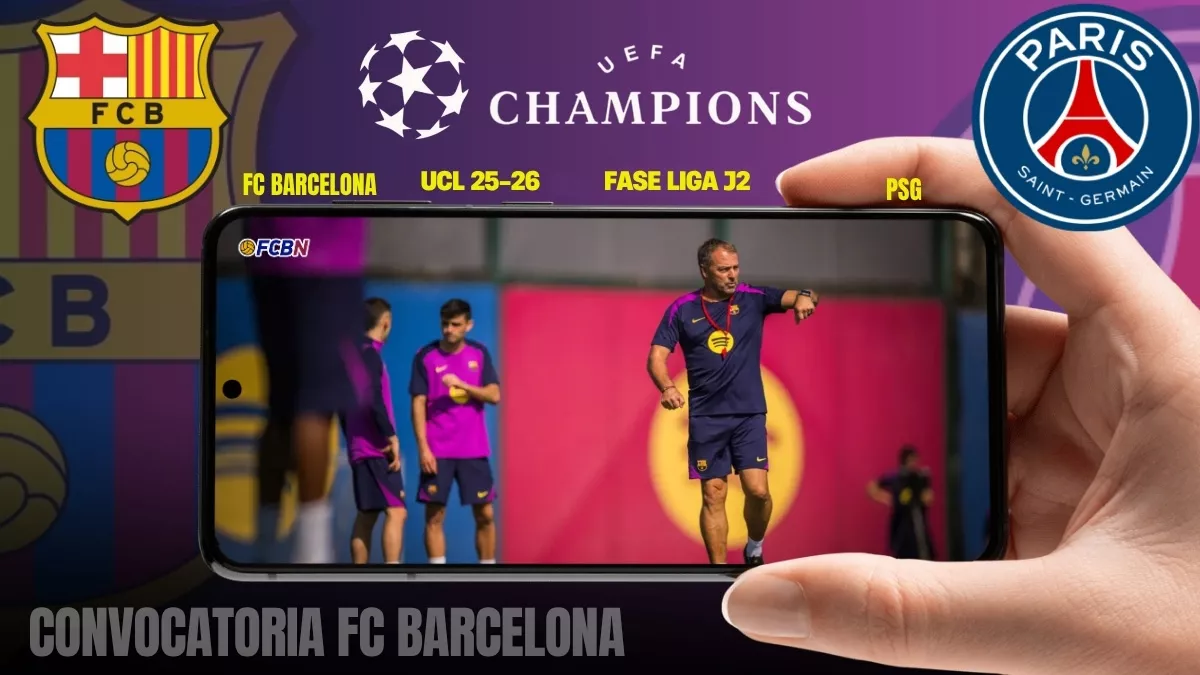 Lista de convocados de Hansi Flick para el Barcelona - PSG