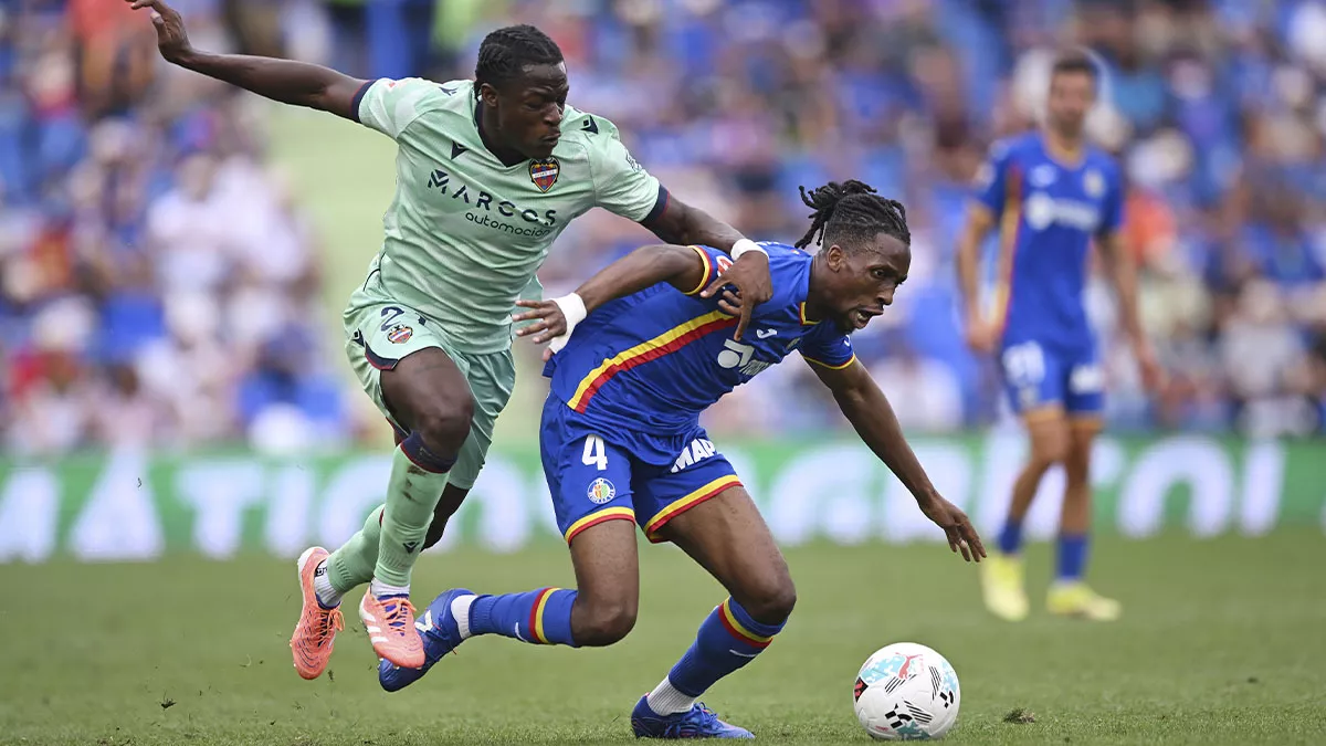 Karl Etta Eyong in a Getafe-Levante match