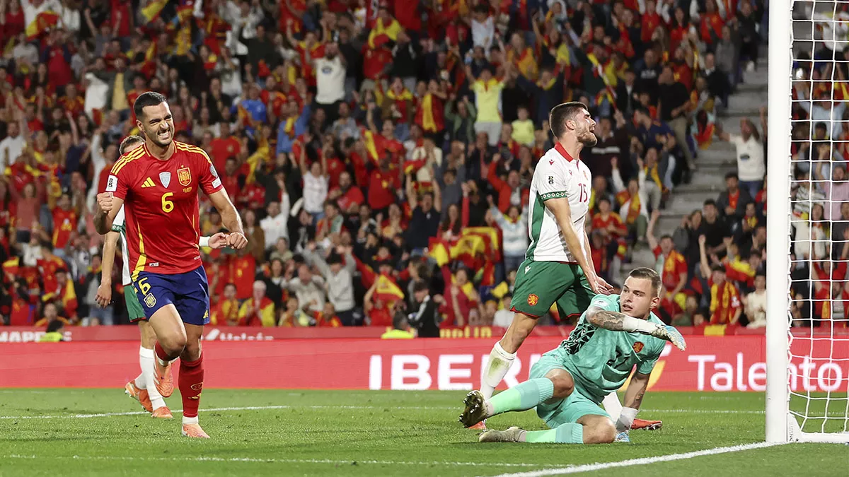 Pedri y Merino ponen a España a solo un paso del Mundial tras aplastar a Bulgaria (4-0)