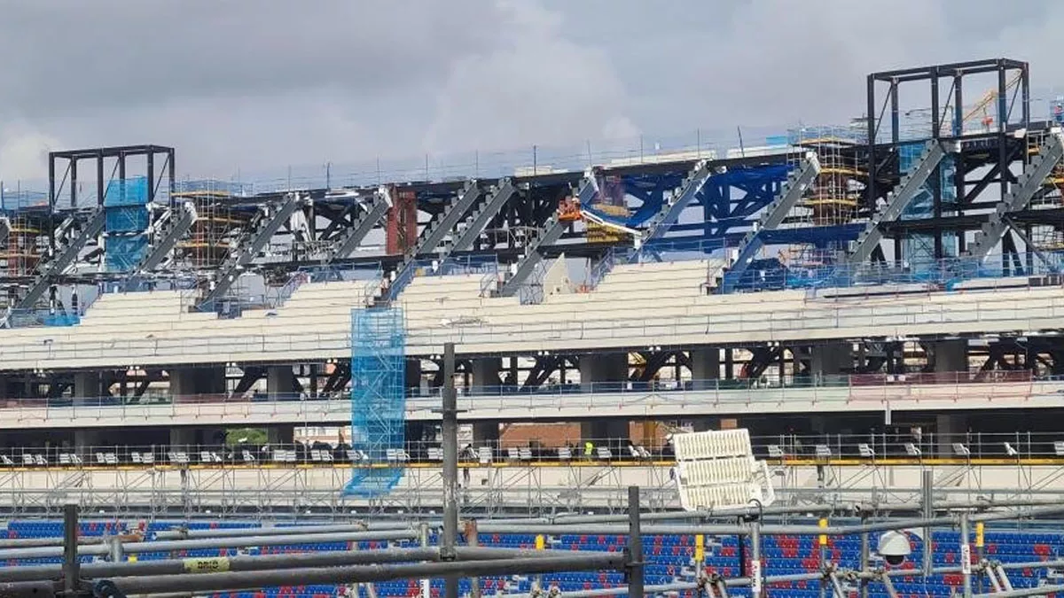 El lateral del Spotify Camp Nou va tomando forma: así avanzan las obras