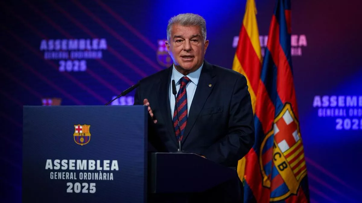 Laporta desvela la sanción que UEFA quería imponer al Barça y defiende el partido en Miami