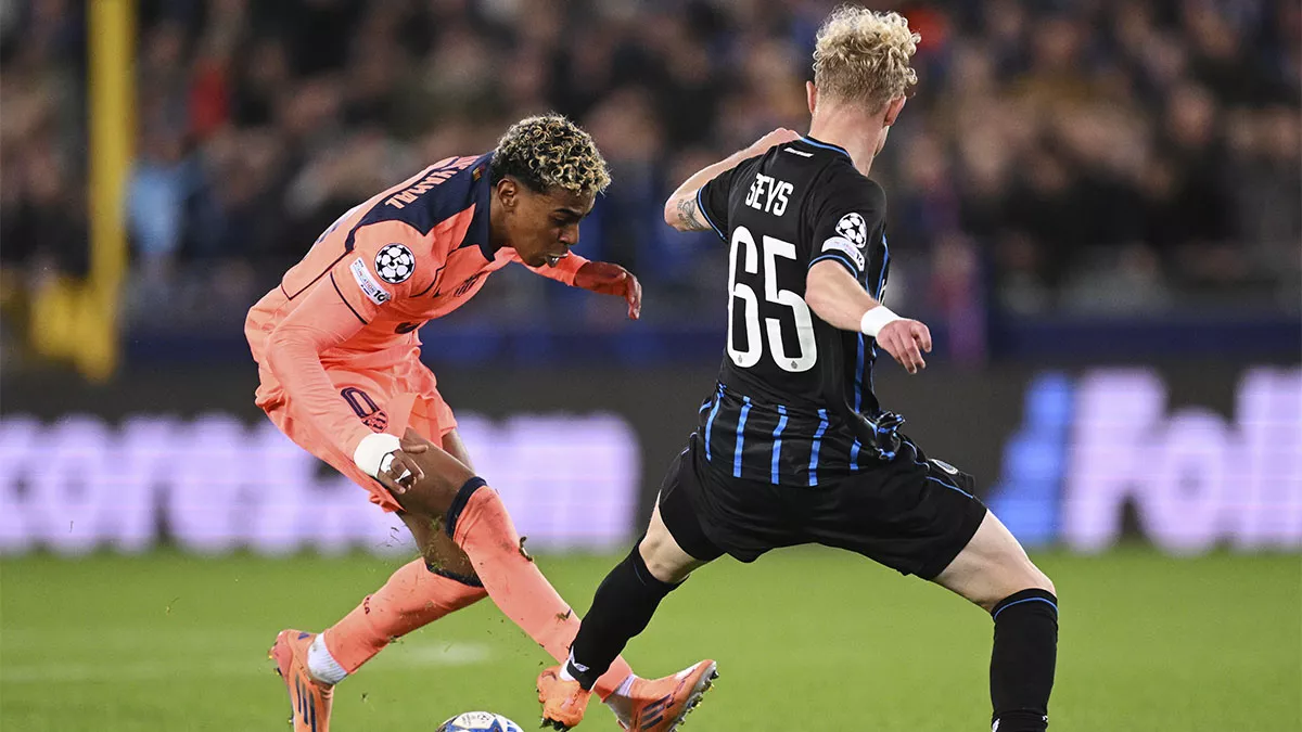 Lamine Yamal rescata un empate para el Barça en Brujas (3-3)