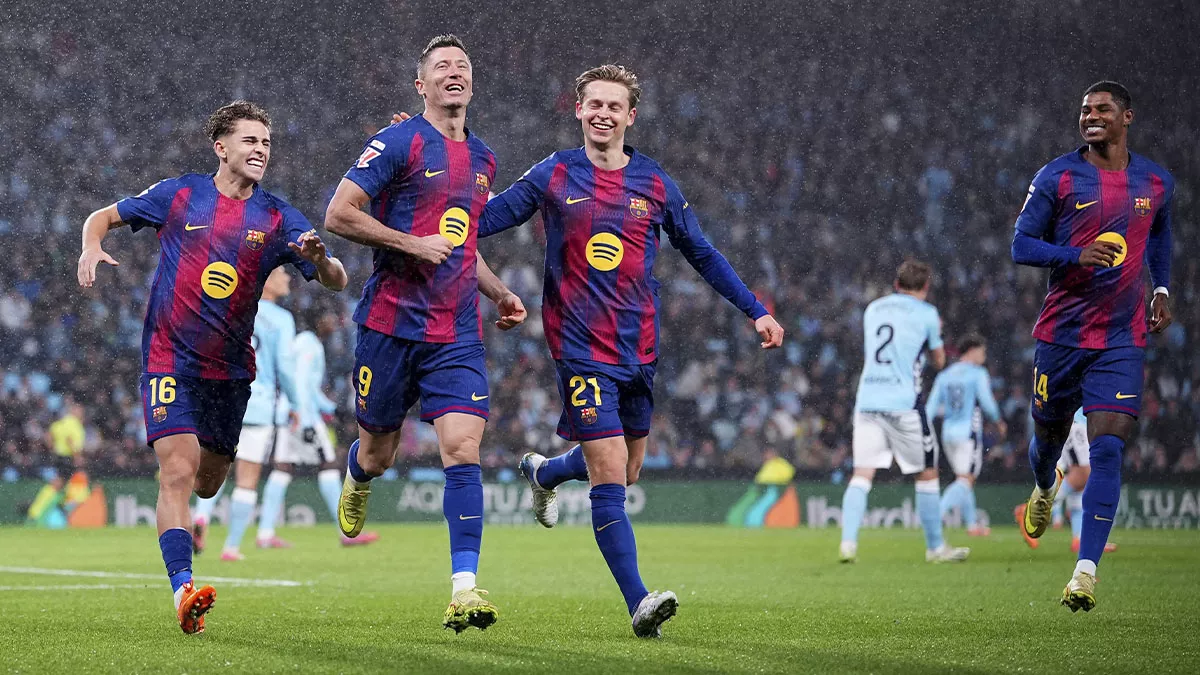 Robert Lewandowski: primer 'hat-trick' de la 25/26 y MVP ante el Celta