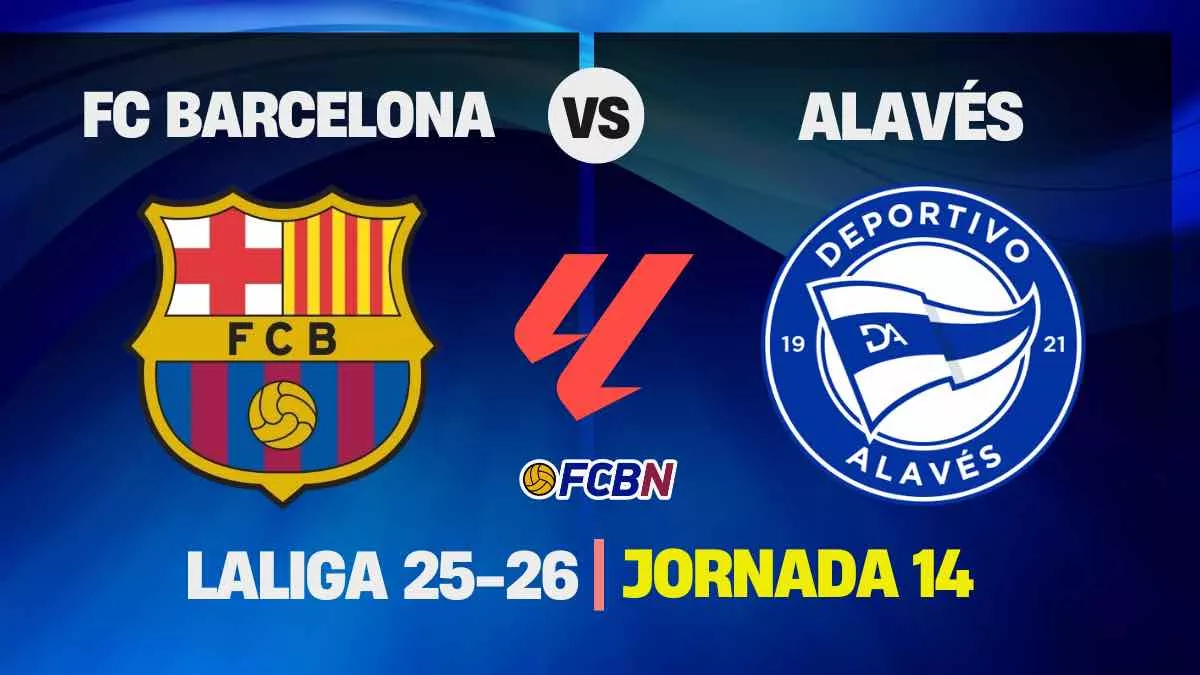 Barcelona vs Alavés: a por el liderato de LaLiga en el 126 aniversario del club