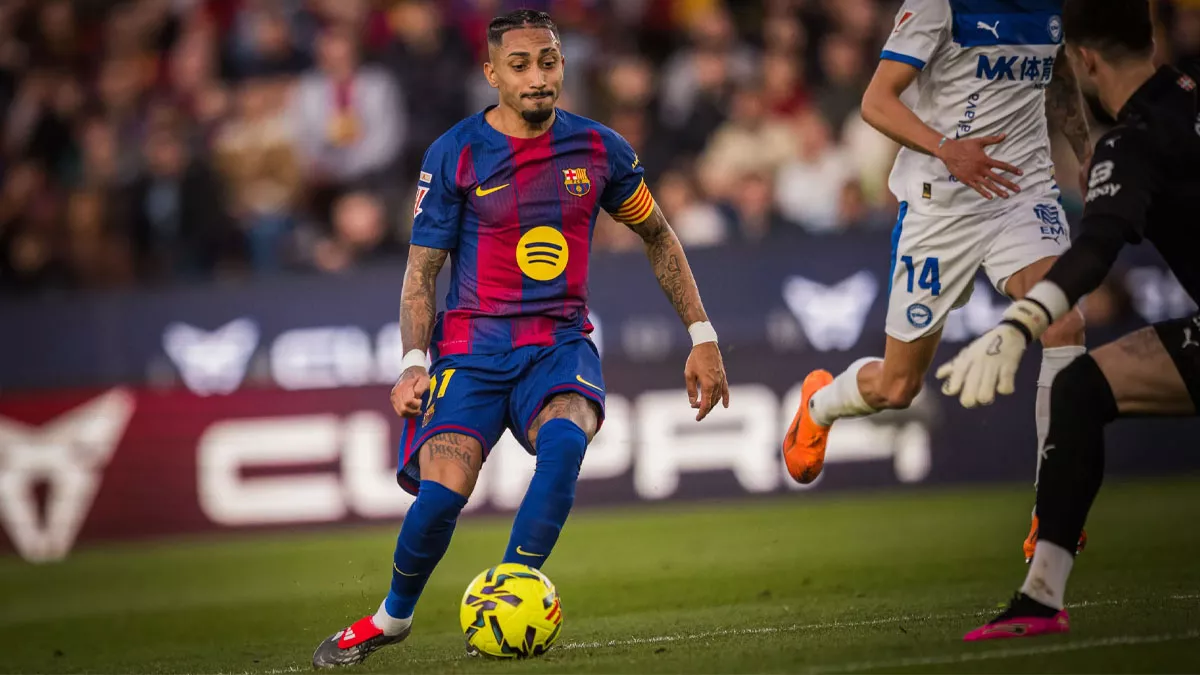 Raphinha vuelve a su PRIME: brutal primera parte contra Alavés