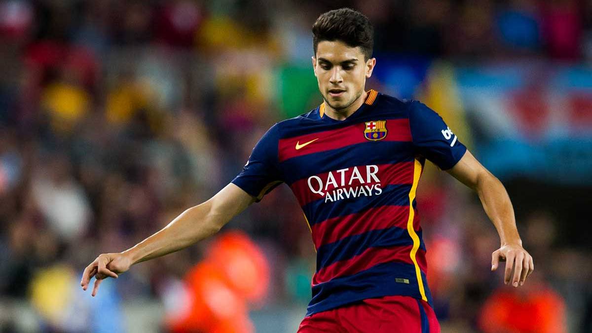 Marc Bartra played his last party with the FC Barcelona in front of the Sporting of Gijón