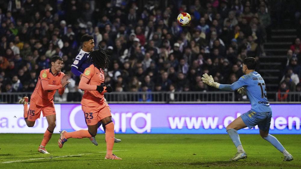 Andreas Christensen scored Barça's 0-1 against Guadalajara Andreas Christensen scored Barça's 0-1 against Guadalajara