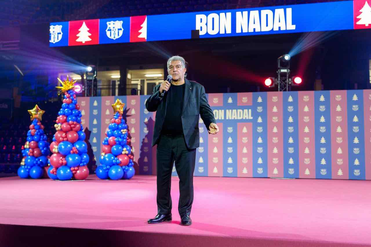 Laporta explota contra el Real Madrid en la cena de Navidad
