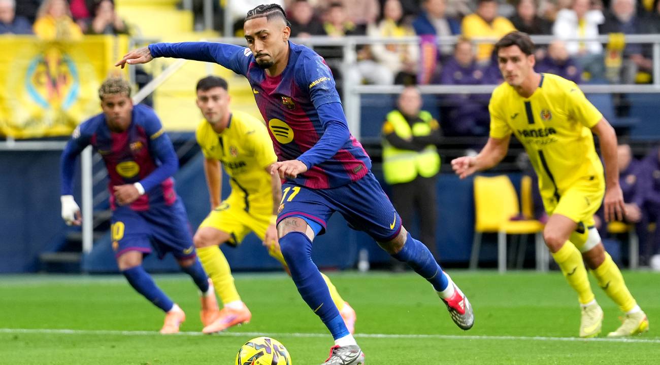 Raphinha closes out a magical 2025 with another great game: goal and MVP against Villarreal