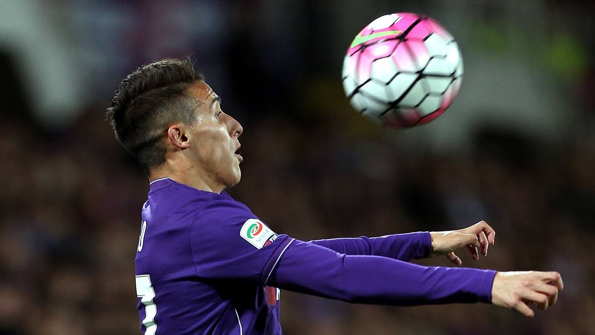 Cristian Tello, en un partido de esta temporada con la Fiorentina