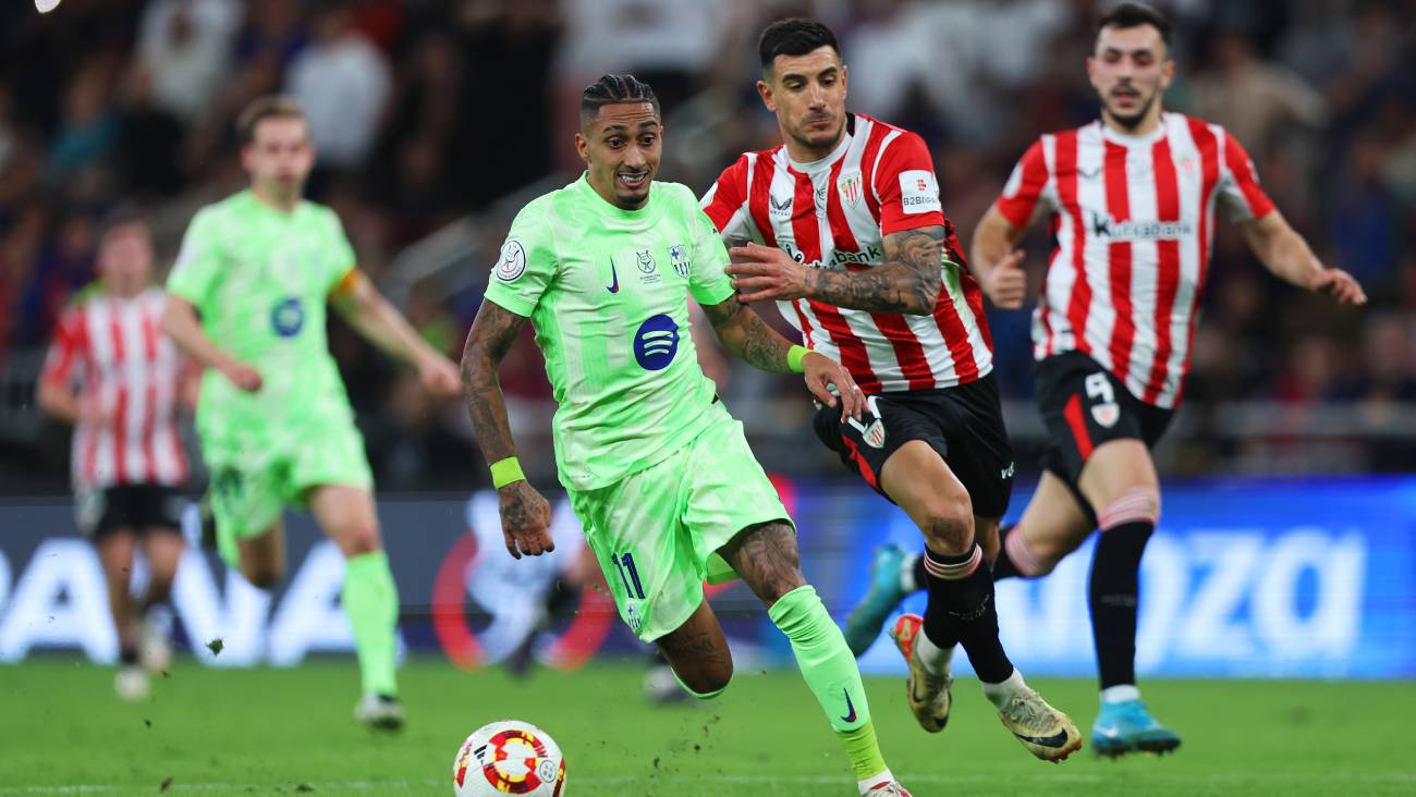 raphinha v athletic supercopa 2025