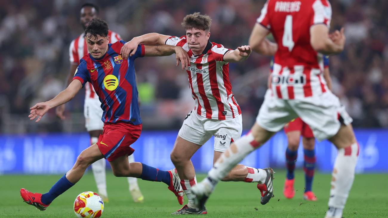 Barcelona 5-0 Athletic: histórica 'manita' azulgrana ¡y a la final de Supercopa! Barcelona 5-0 Athletic: histórica 'manita' azulgrana ¡y a la final de Supercopa!