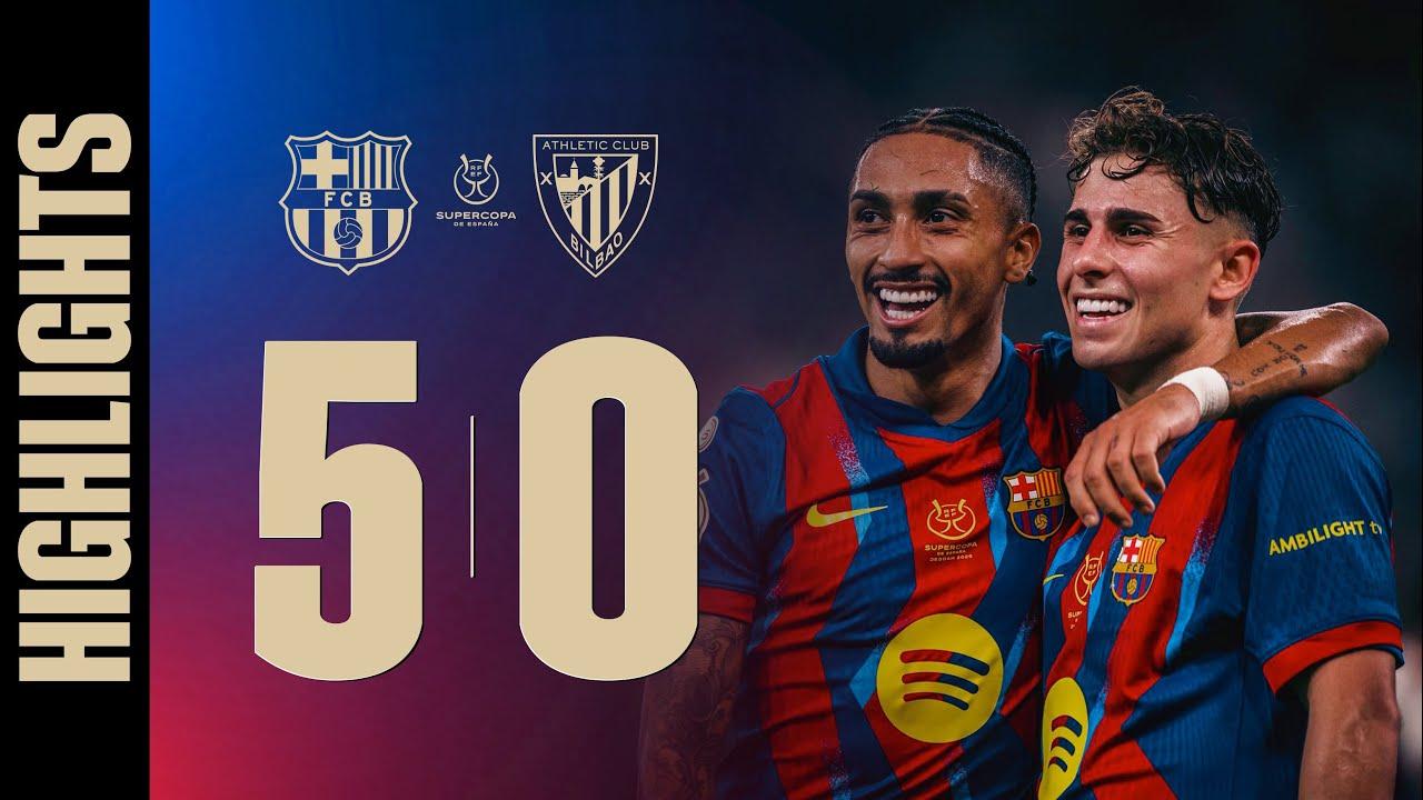 Resumen del FC Barcelona 5-0 Athletic Club - Supercopa de España 2026 Resumen del FC Barcelona 5-0 Athletic Club - Supercopa de España 2026