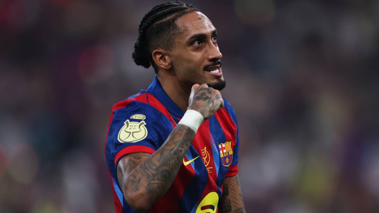 Raphinha: MVP of the Super Cup with another brace against his favorite victim, Real Madrid