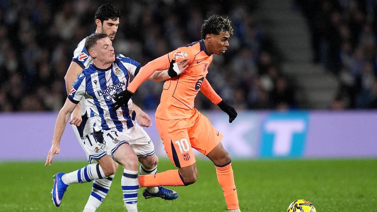 Clasificación de LaLiga 25-26 tras la derrota del Barça ante la Real Sociedad