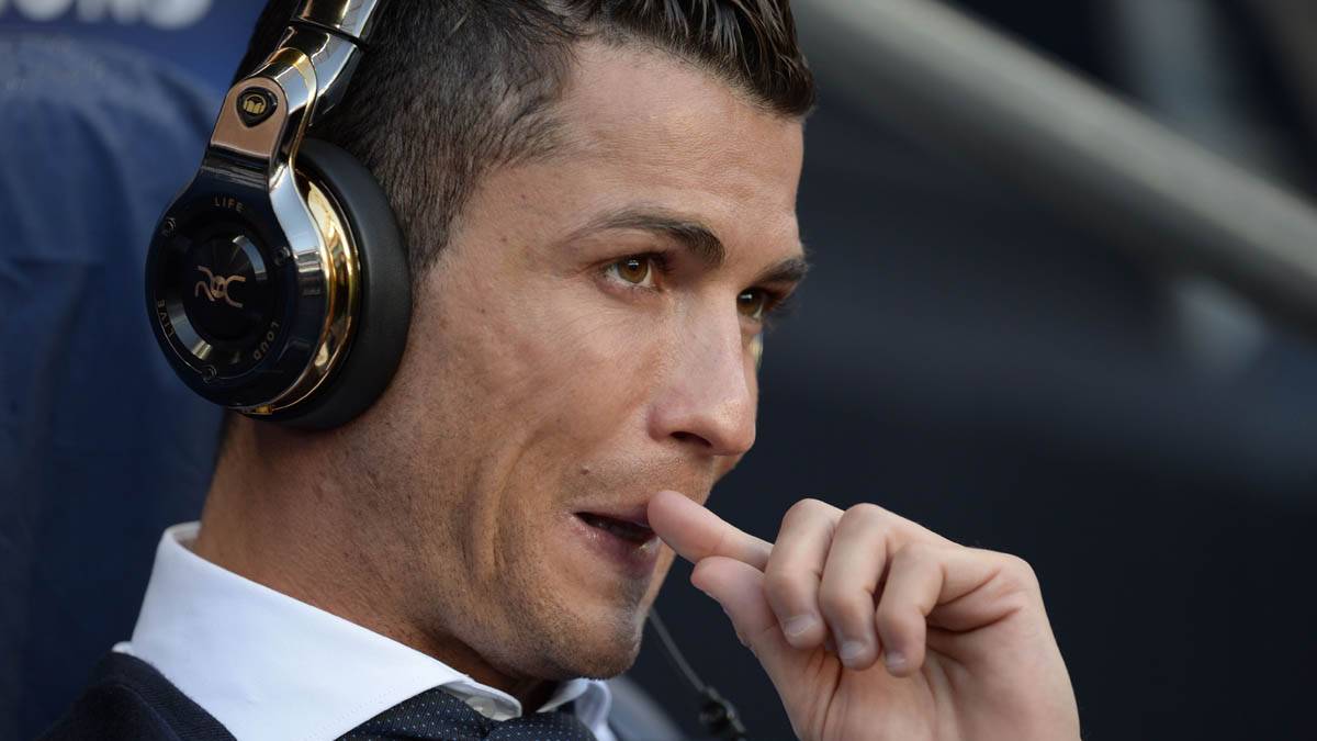 Cristiano Ronaldo, before the party against the Manchester City