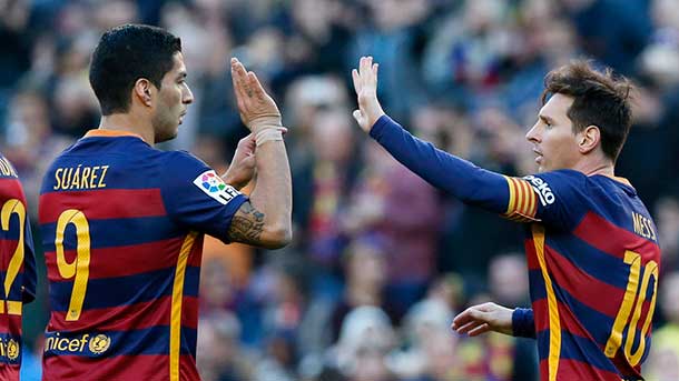 Luis suárez and read messi, leaders of the ránking goleador European of the 2016