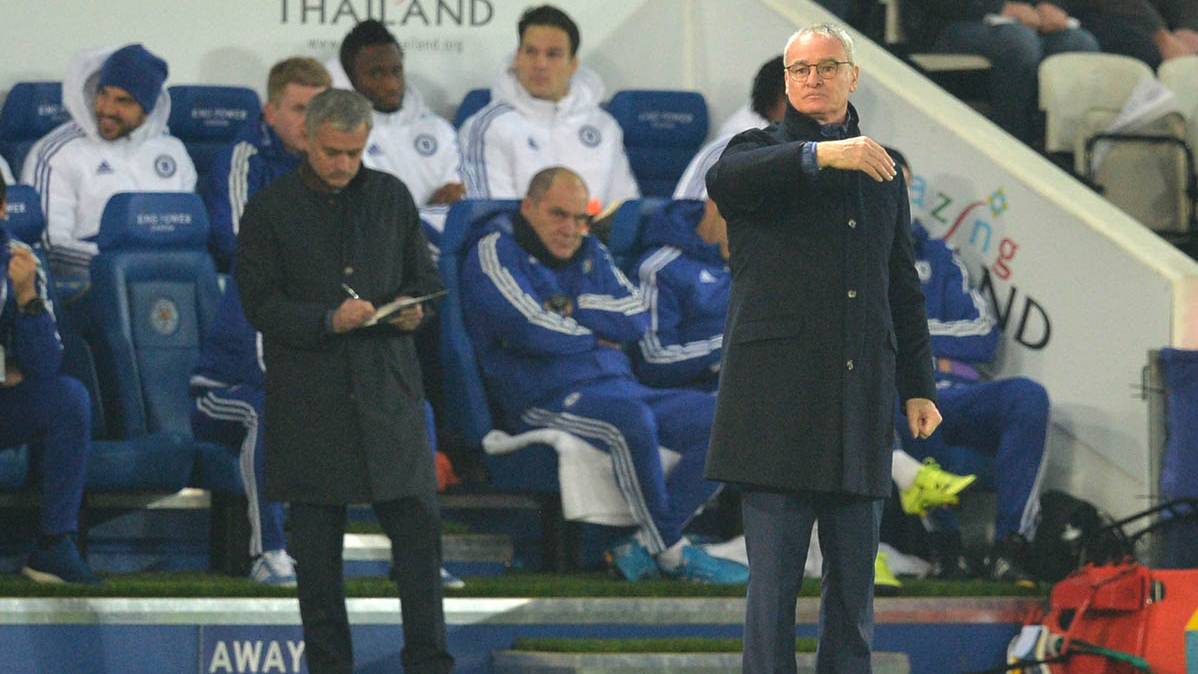 Mourinho and Ranieri, in an image taken at the beginning of season