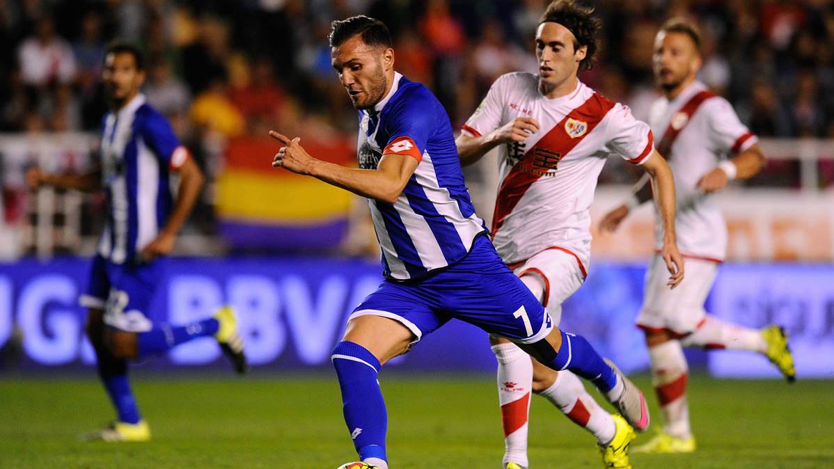 Lucas Pérez, in a party of League BBVA against the Ray Vallecano