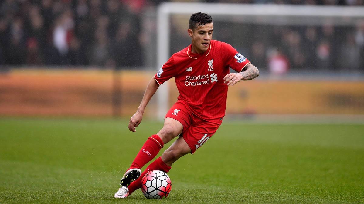 Philippe Coutinho, en un partido de esta temporada con el Liverpool