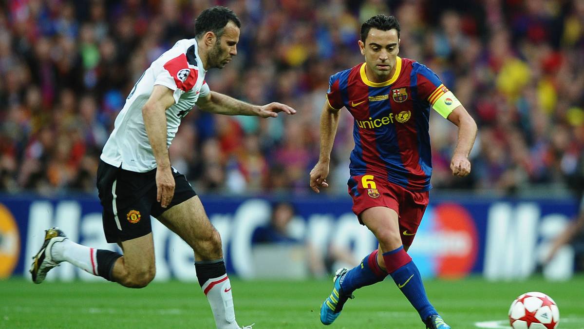 Ryan Giggs and Xavi Hernández, two of the players more laureados