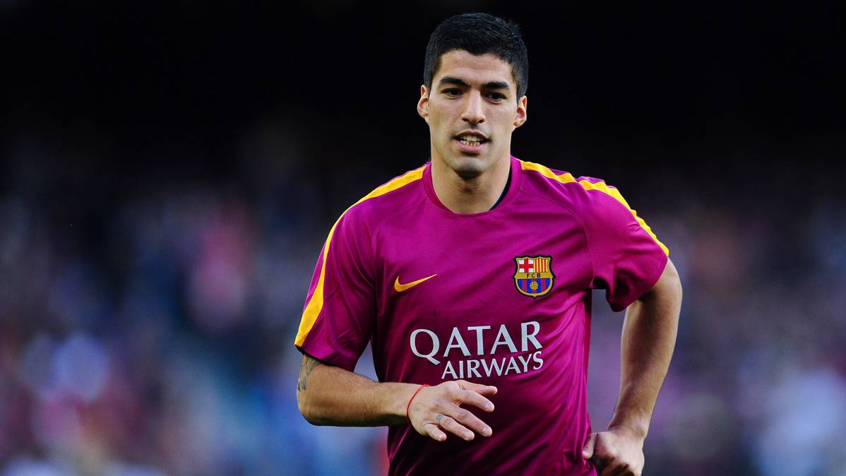 Luis Suárez, before playing a party this season
