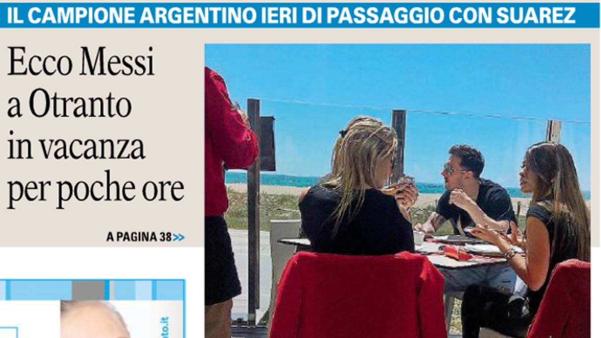 Leo Messi y Suárez, en Italia según un periódico italiano