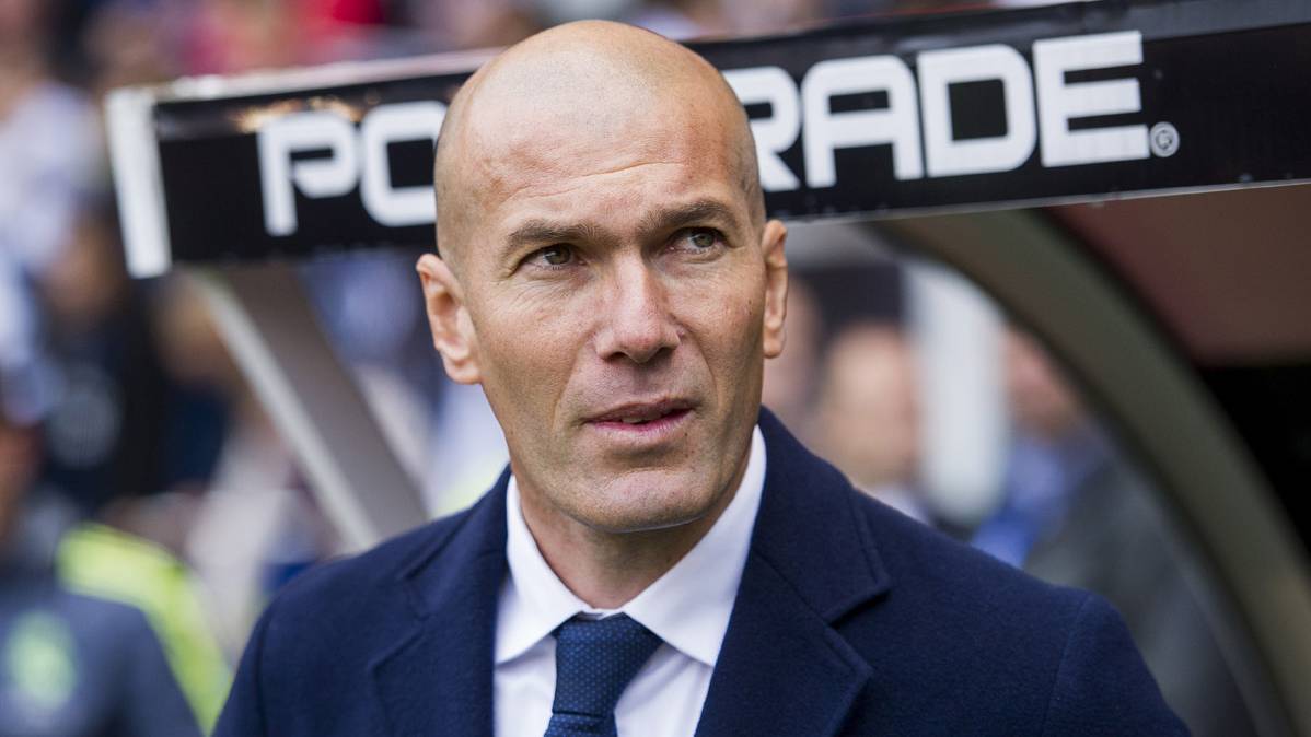 Zinedine Zidane, in a photo of archive the past 2015-2016
