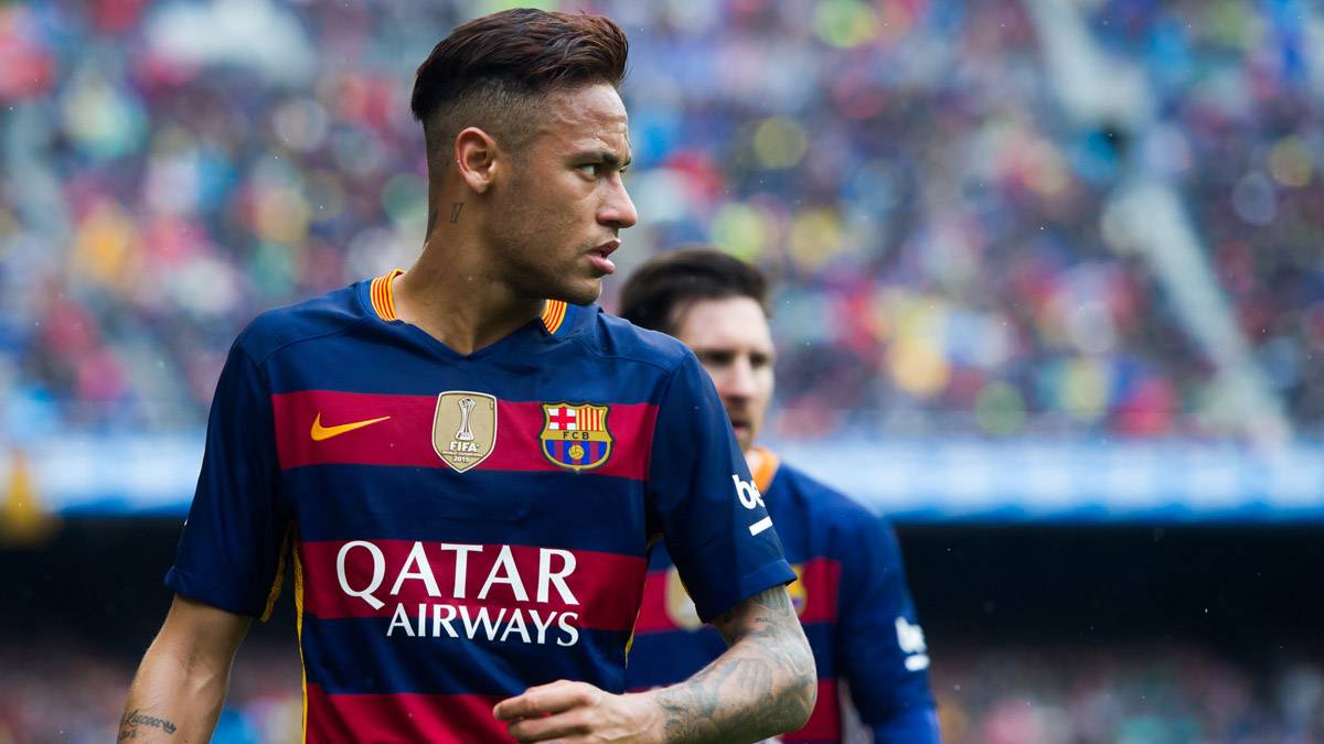 Neymar, in a meeting against the Espanyol this season